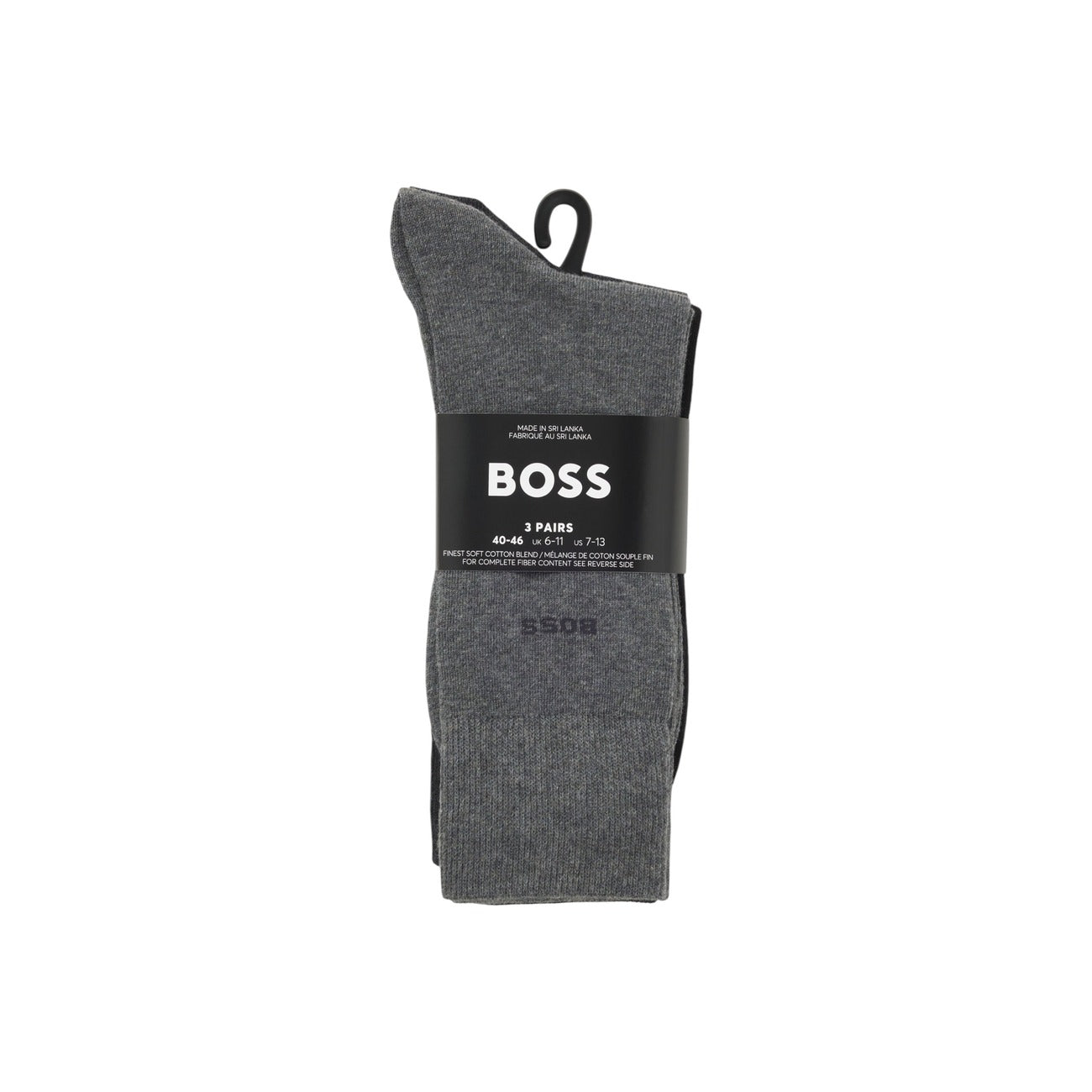 Boss Calze Uomo Grigie - Calze Cotone Poliammide Elastan