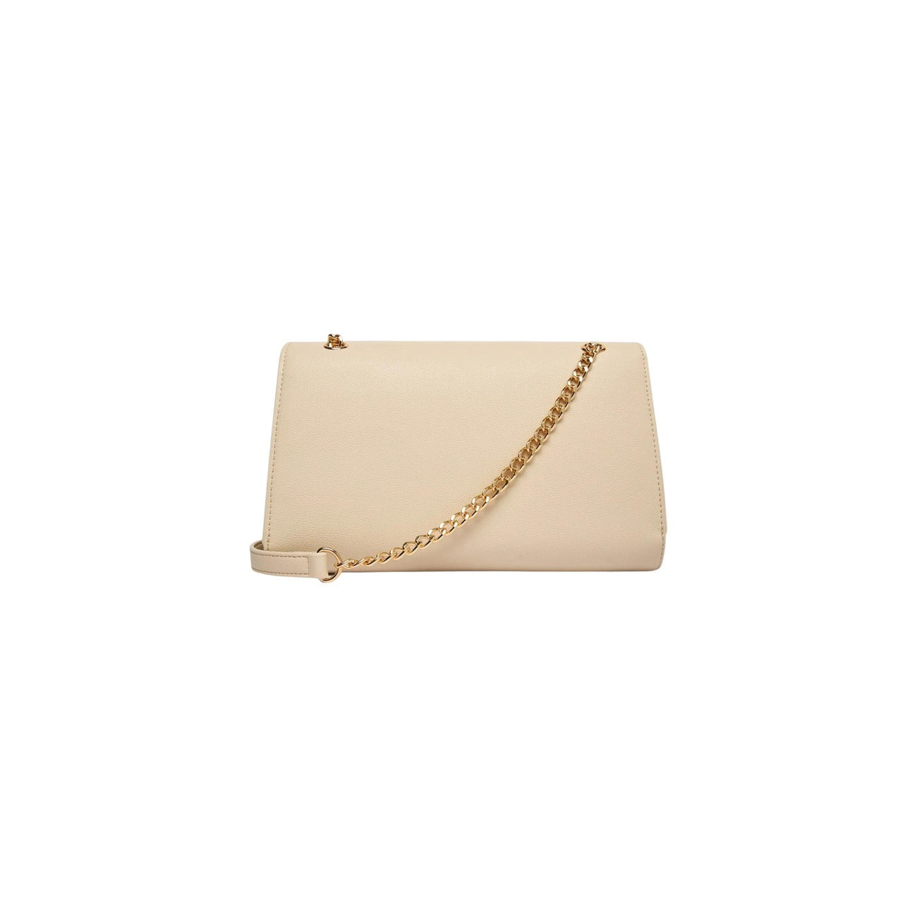 Borsa Love Moschino donna beige a spalla modello JC4138PP1. Borsetta media a tracolla color beige cipria/nude con catena oro e dettaglio cuore dorato sulla patta stile elegante, chic e da cerimonia o sera.