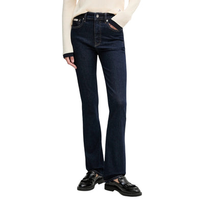 Calvin Klein Jeans Jeans Donna Blu con Zip Bottone - Jeans Cotone Organico Tasche