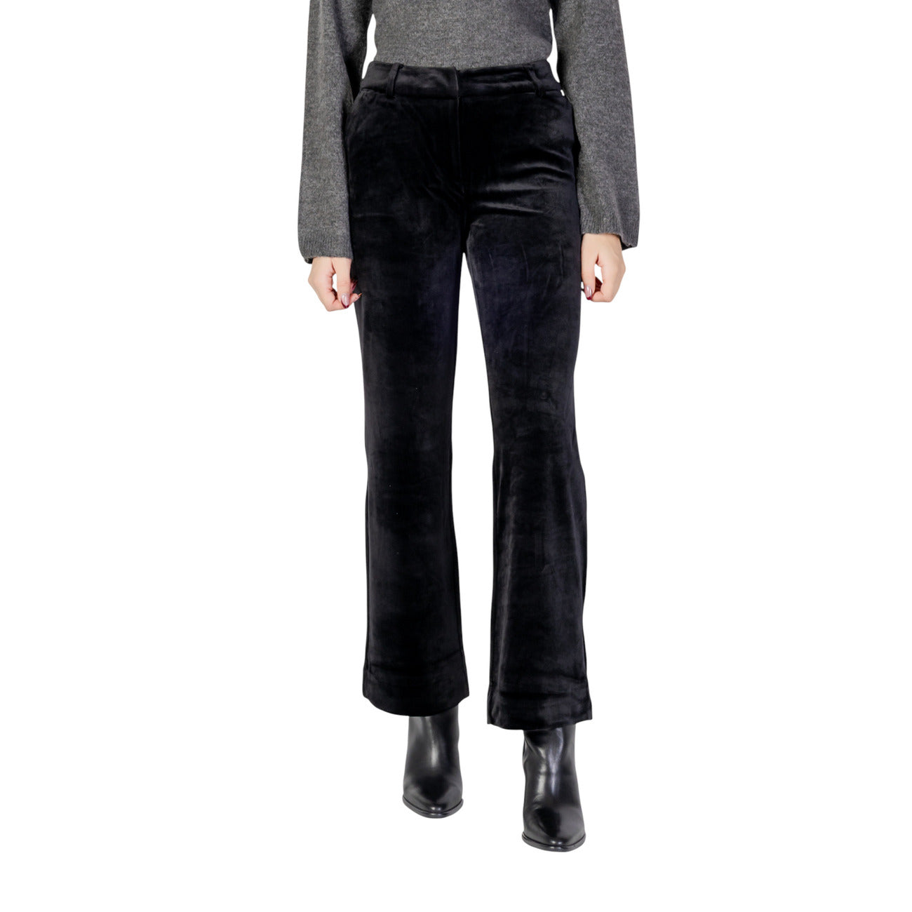 Only Pantaloni Donna Nero Poliestere Elastan Autunno Inverno 15335852