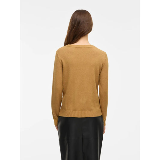 Maglia leggera donna Vila Clothes a costine – Maglioncino girocollo elasticizzato Vila 14054177.