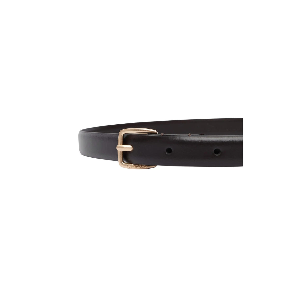 Cintura pelle marrone donna Calvin Klein – Cintura sottile 2 cm Essential Buckle LV04F7111G.