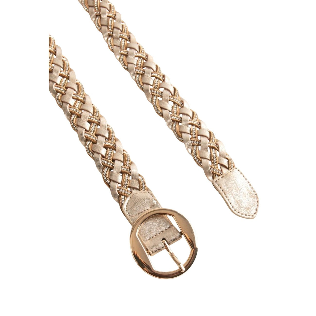 Cintura Morgan De Toi donna oro intrecciata - vista frontale estesa
