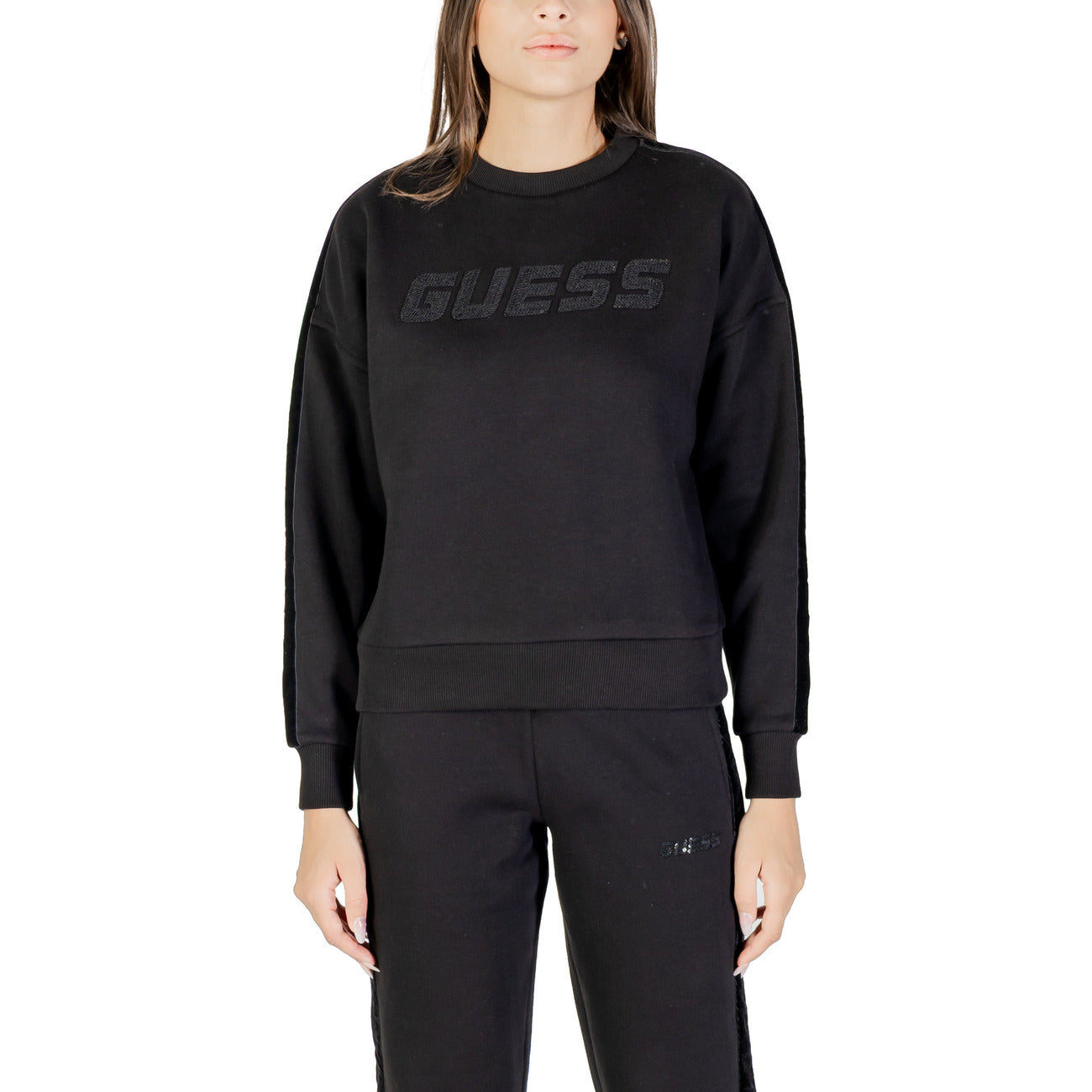 Guess Active Women's Black Sweatshirt V5BQ10 KB681 - 60% Cotton