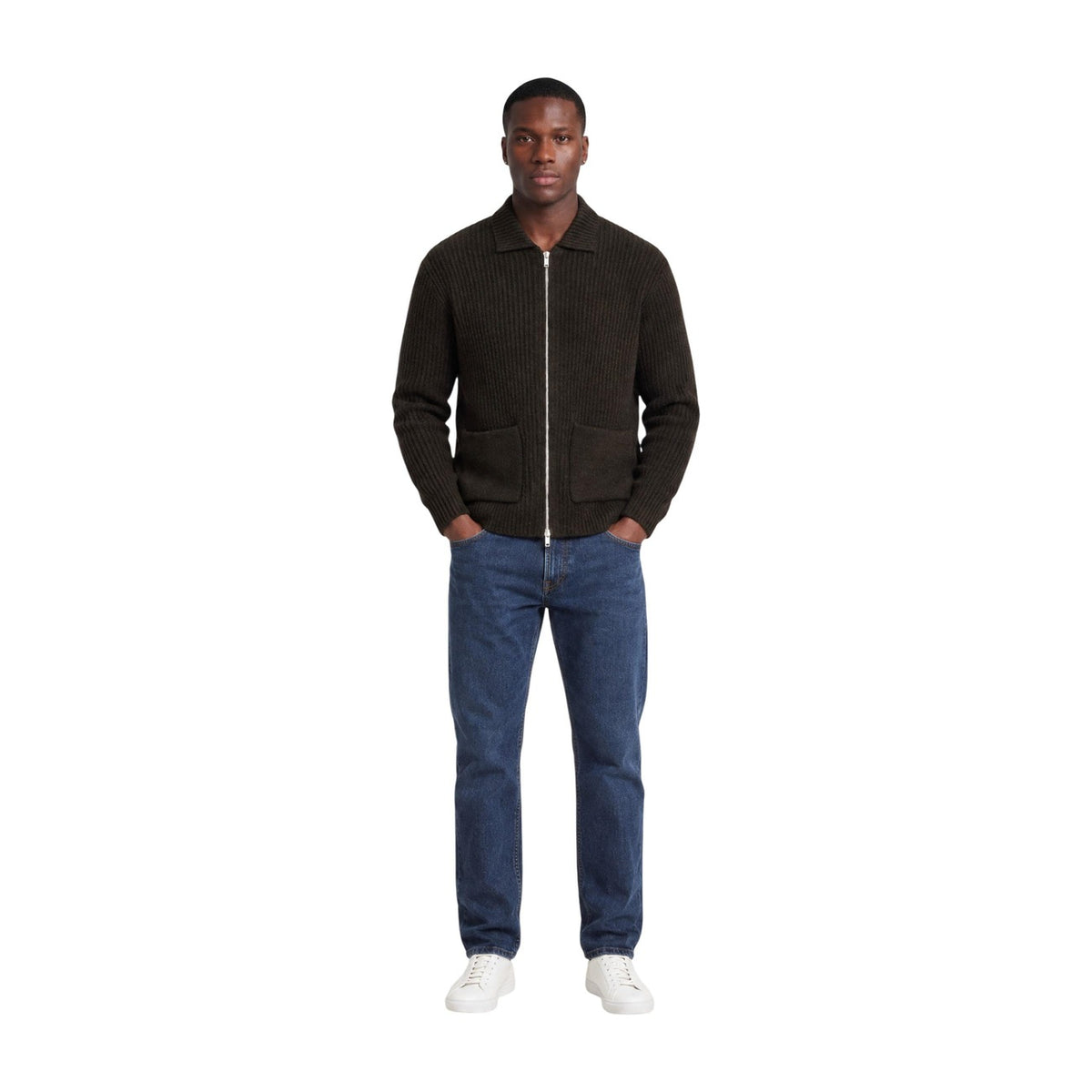 Cardigan uomo Only & Sons con zip – Maglione relaxed fit in cotone e lana 22039392.