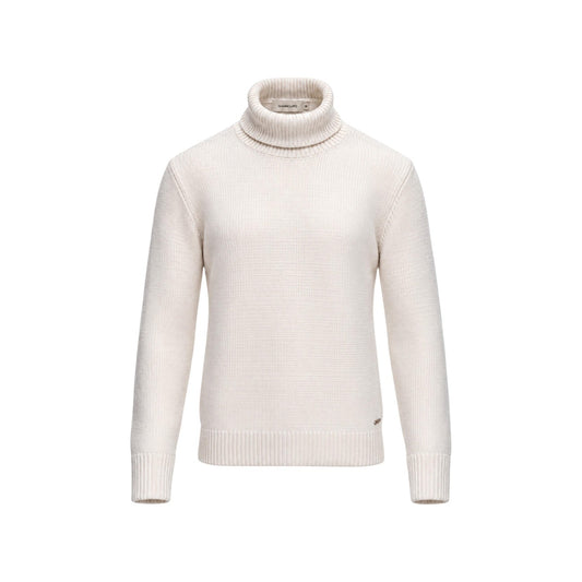 Dolcevita uomo Gianni Lupo bianco – Maglione collo alto a maglia fine GL536S-F26.