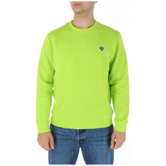 North Sails Felpa Uomo Verde con Maniche Lunghe Scollo Tondo in Cotone 80% Poliestere 20% Autunno/Inverno 902407