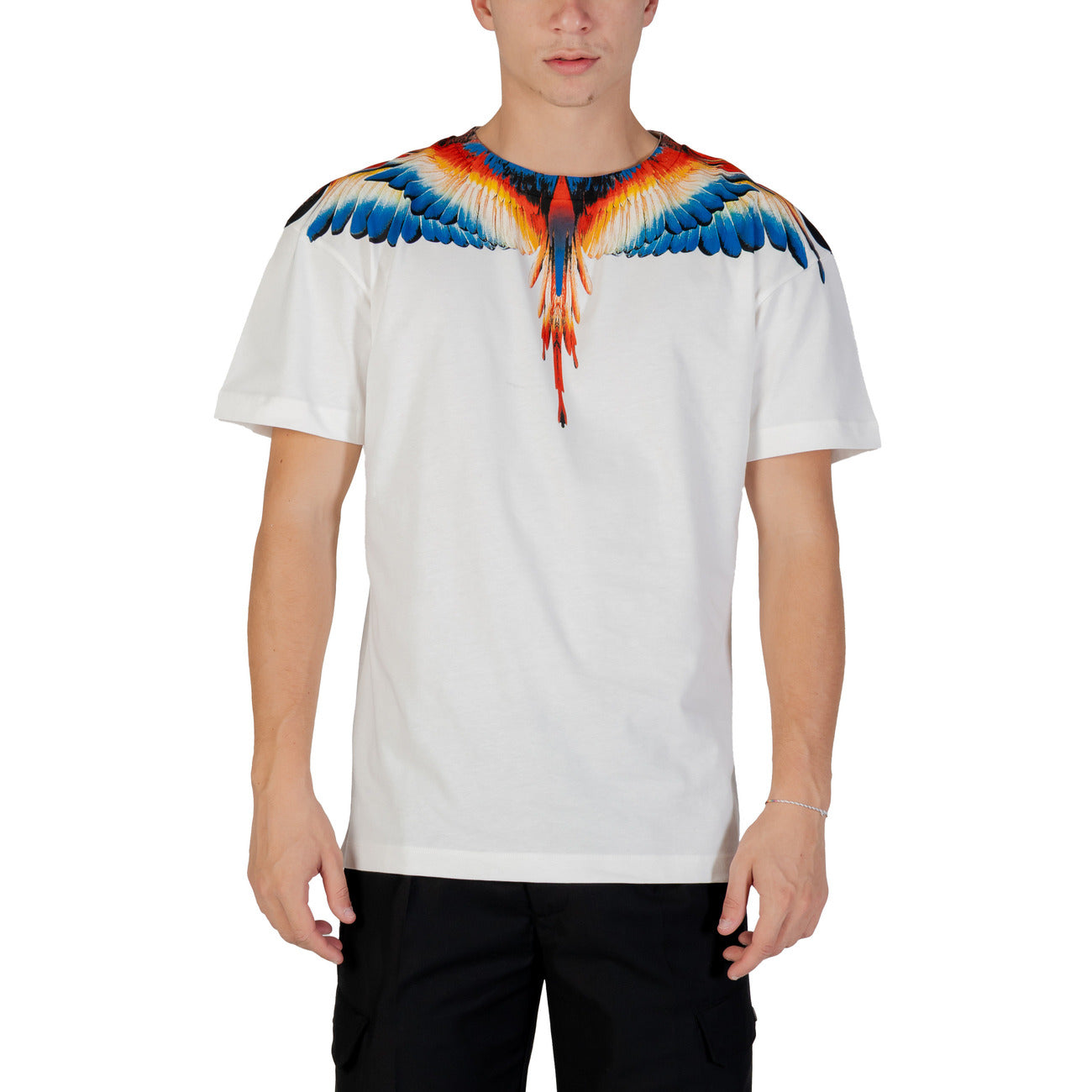 County Of Milan T-Shirt Uomo Nera con Stampa Maniche Corte - T-Shirt Cotone Scollo Tondo