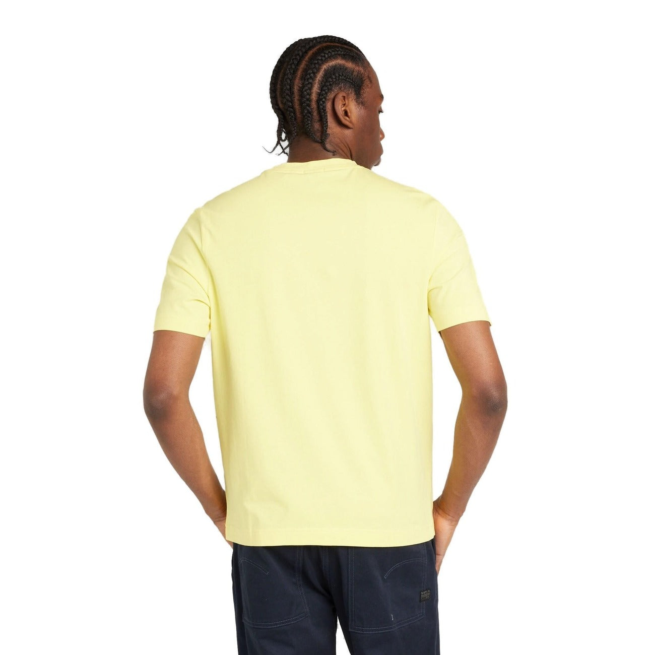 BOSS T-shirt Yellow Seventeen; maglia in jersey stretch con logo frontale . Colore monocromo brillante, vestibilità perfetta e qualità premium BOSS. Vista posteriore 