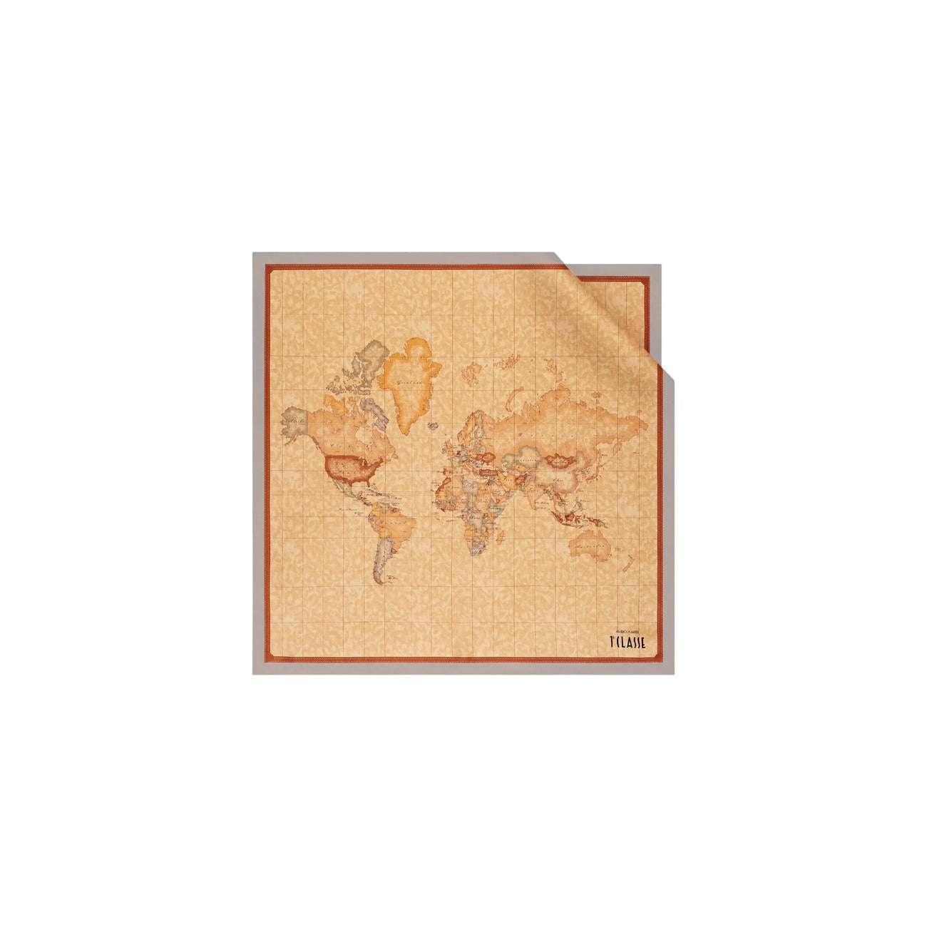 Alviero Martini Prima Classe Women's Scarf with Geo Print - Silk Foulard 70x70cm