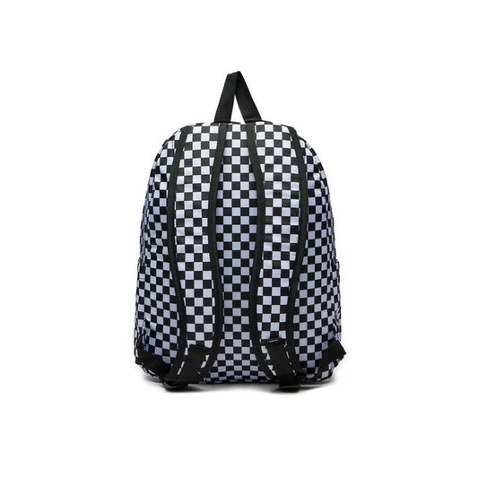 Zaino Vans Old Skool Checkerboard; 22L. Scomparto laptop 15", tasca portabottiglie laterale e spallacci imbottiti. Design iconico a scacchi, resistente e sostenibile. Il classico intramontabile dello street style. Posteriore 