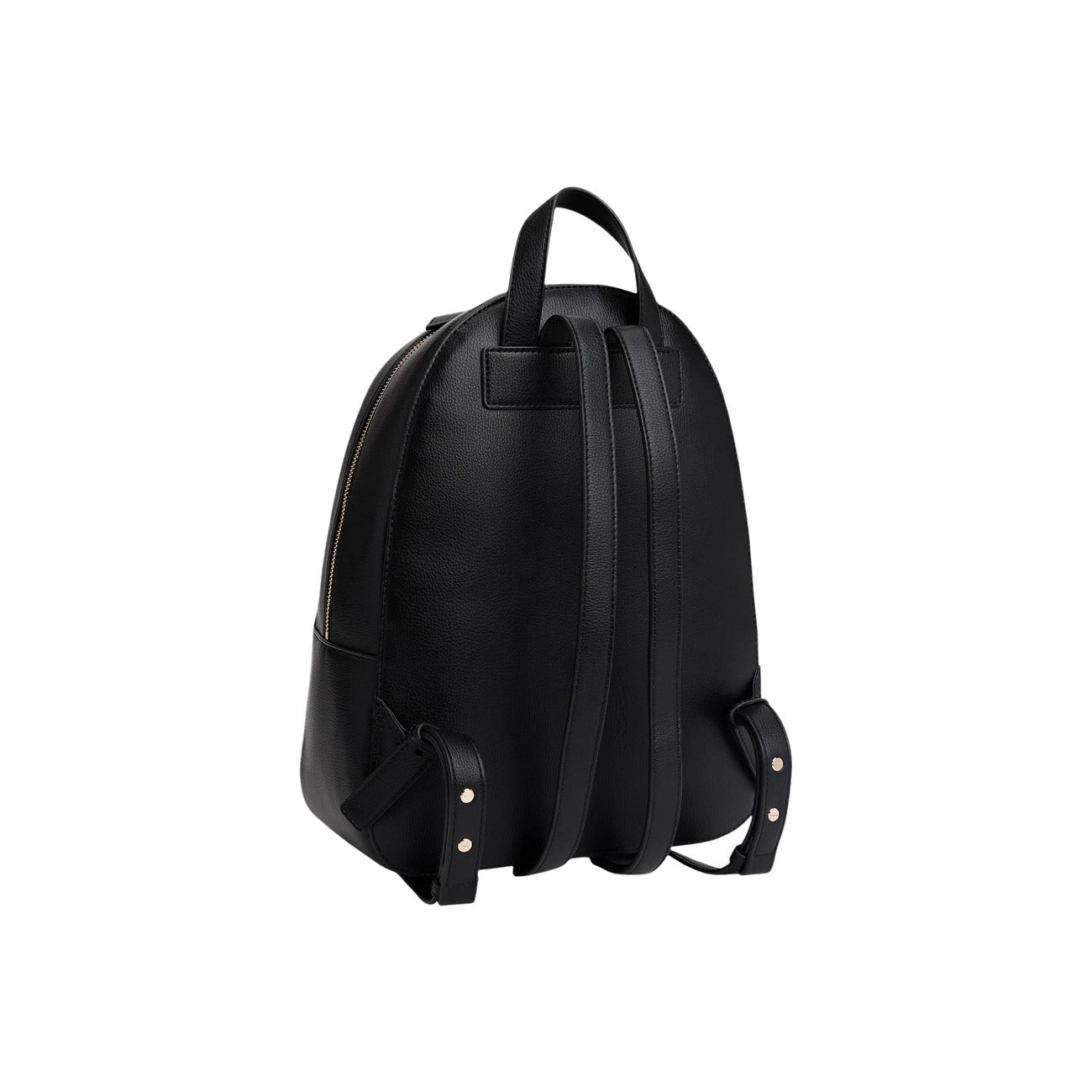Zaino donna Tommy Hilfiger; 100% Poliuretano Nero. Dettagli dorati, tasca esterna, spallacci regolabili. Zaino compatto ed elegante, stile casual-chic 4 stagioni. Vista posteriore 