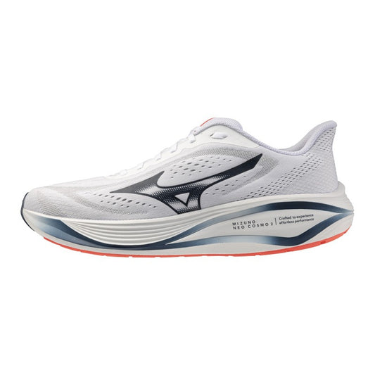 Scarpe Running Mizuno Neo; Scarpa da corsa leggera e ammortizzata in schiuma Enerzy Nxt con tecnologia Smooth Speed Assist. Suola X10 anti-usura ad alto grip e massimo comfort. Vista laterale 