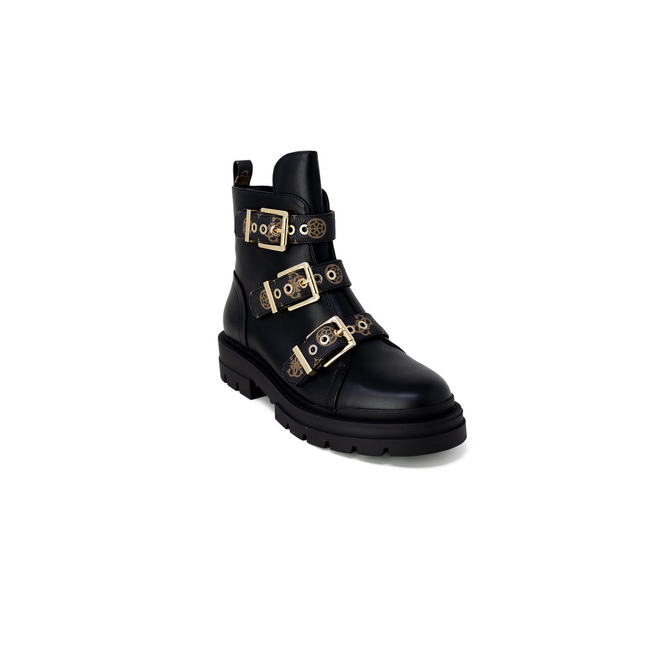 Guess Stivali Donna Neri con Fibbia Stivaletti 20% Altre Fibre 80% Ecopelle Autunno/Inverno FL7O2BLEA10