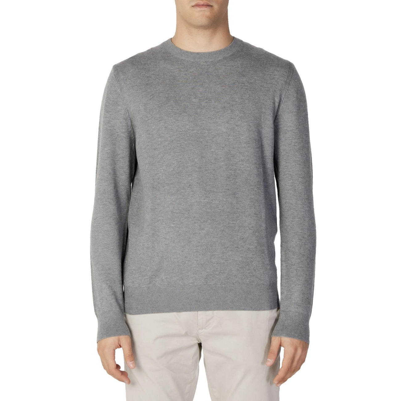 Diktat Maglia Uomo Bianco Collo Tondo Manica Lunga Cashmere Autunno Inverno DK37001