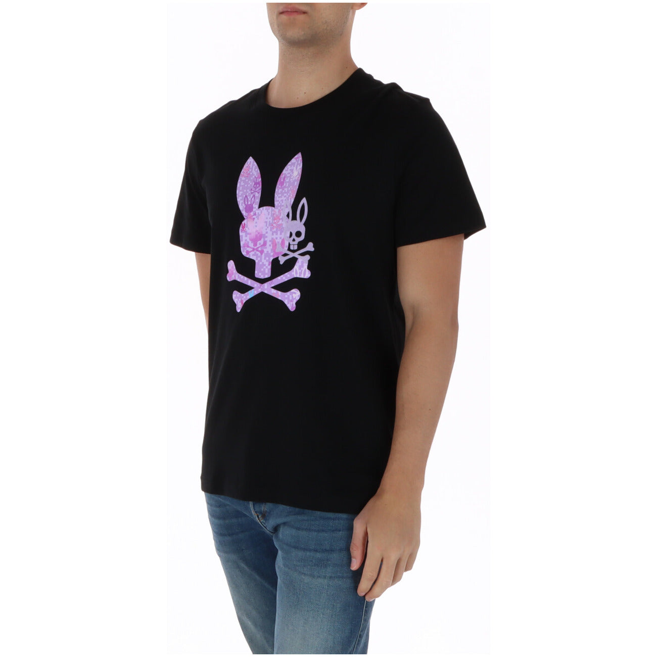 T-shirt Psycho Bunny Van Graphic; 100% Cotone Pima del Perù. Stampa coniglietto multicolore, vestibilità regolare, scollo tondo. Tessuto leggero, traspirante e anti-sbiadimento. Ideale per la stagione Primavera/Estate.