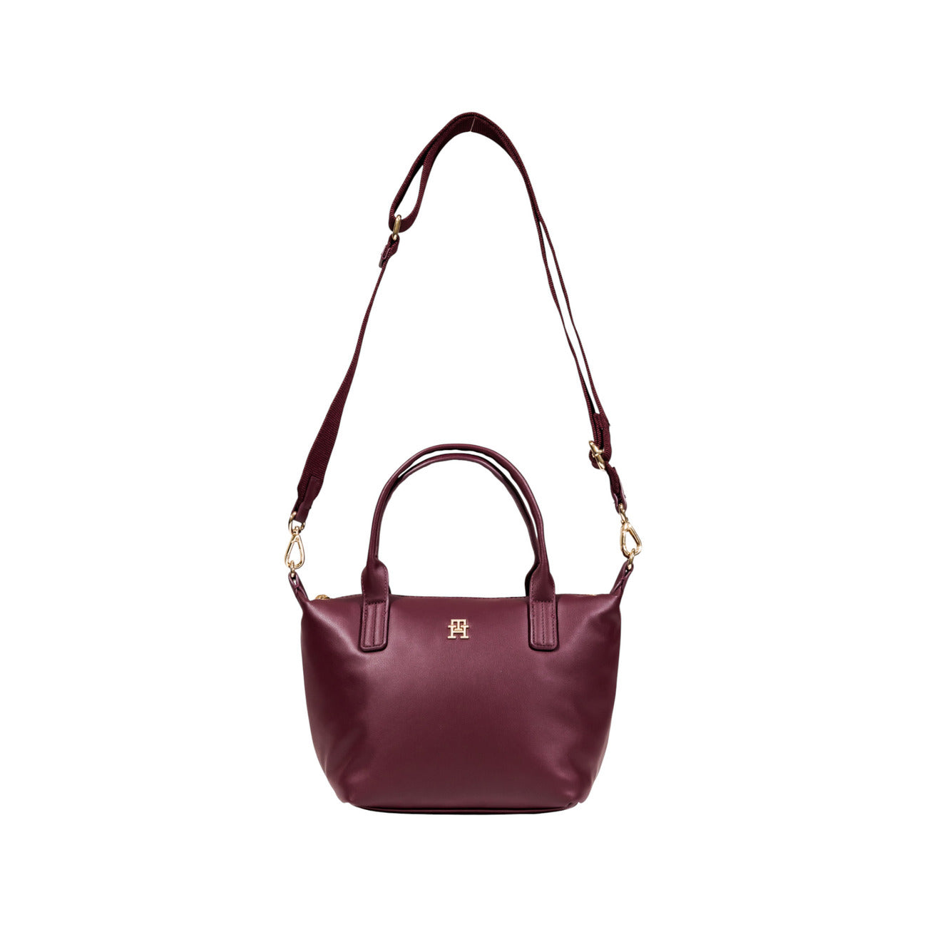 Tommy Hilfiger Borsa Donna Bordeaux con Tracolla - Borsa a Mano con Cerniera e Tasche Interne