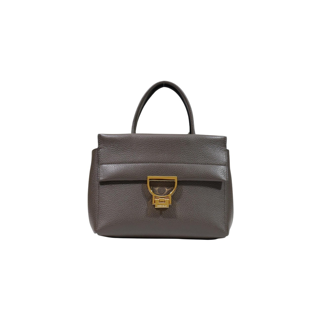 Borsa Coccinelle donna Medium Bag pelle marrone E1 MD5 18 01 01. Borsa media da giorno a mano e tracolla in vera pelle con zip, borsa elegante da lavoro e città Made in Italy.
