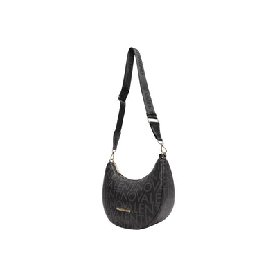 Valentino Bags Borsa Donna Nera a Mano Tracolla con Cerniera - Borsa Poliuretano Tasca Interna 28x23x10cm