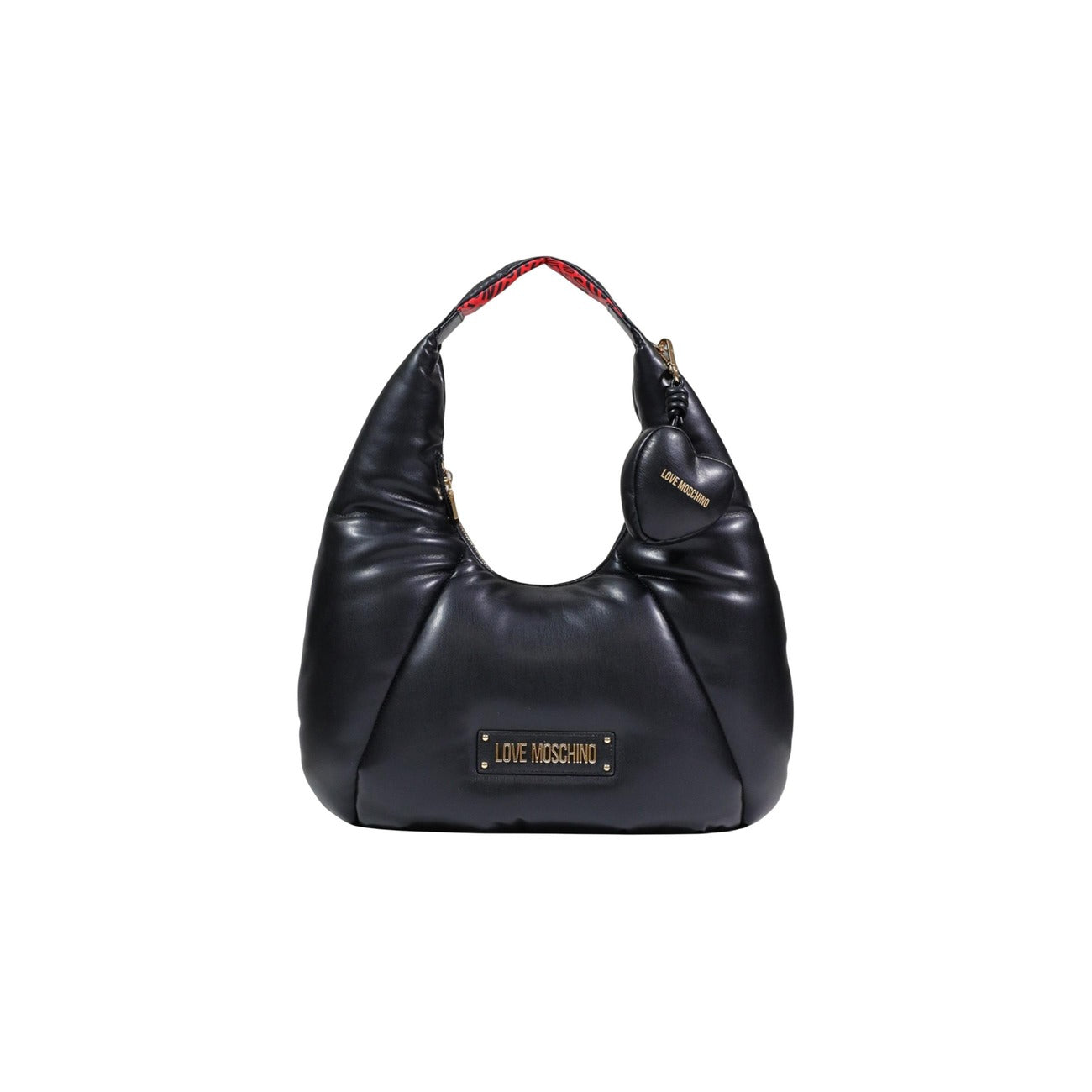 Love Moschino Borsa Donna Nera a Mano con Cerniera - Borsa Poliuretano 20x30x15cm