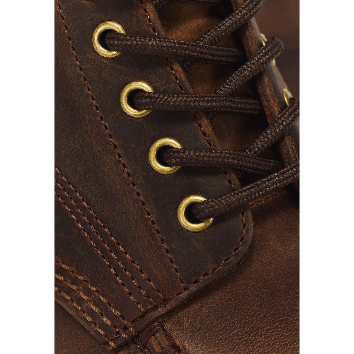 Stivali Chukka uomo Dr. Martens Lowell marroni – Stivaletti 6 occhielli in pelle Crazy Horse 43350201.