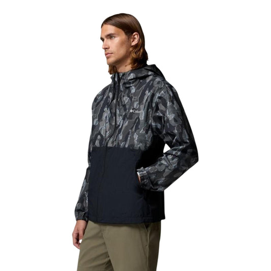Columbia Spire Valley™ Windbreaker, giacca uomo con protezione Omni-Shield™; cappuccio regolabile, polsini elastici e tessuto tecnico antimacchia, ideale per attività outdoor e tempo libero. Vista frontale 