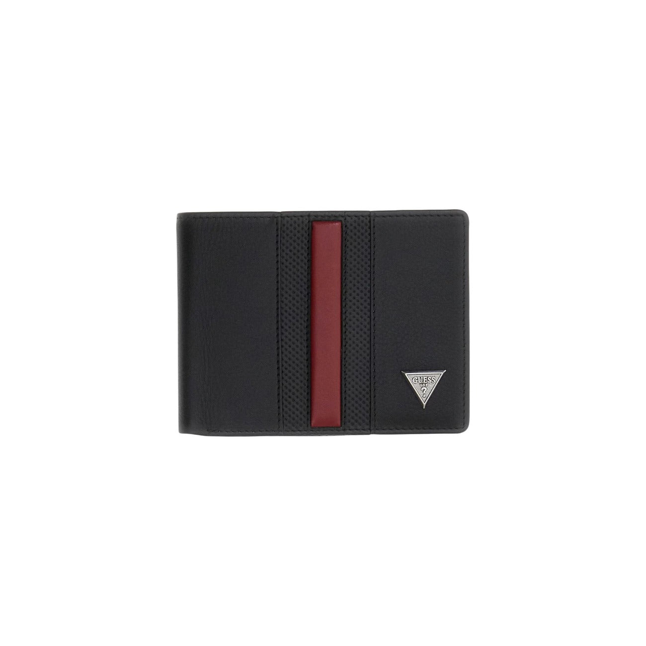 Portafoglio Zip Uomo Guess Torino; Dimensioni 13 x 9 x 2 cm. Realizzato in vera pelle con portamonete integrato. Logo metallico sul davanti e hardware argento, stile casual-business. Colore nero 
