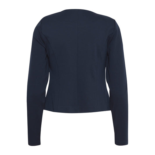 Ichi Giacca Donna Blu Maniche Lunghe 74% Poliestere 22% Viscosa 4% Elastan Autunno/Inverno 20112547