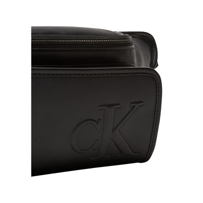 Calvin Klein Marsupio Uomo Nero Cerniera Tasche Interne Esterne Poliuretano 100% Autunno Inverno LV04G3160G