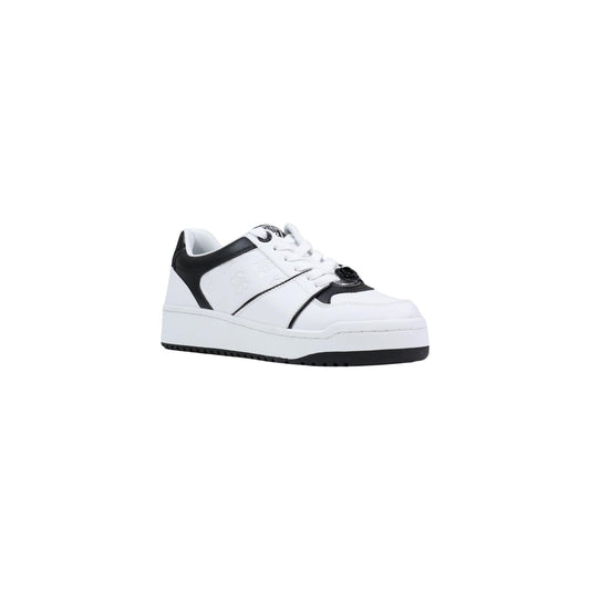Sneakers Guess donna bianche con dettagli neri - vista frontale laterale