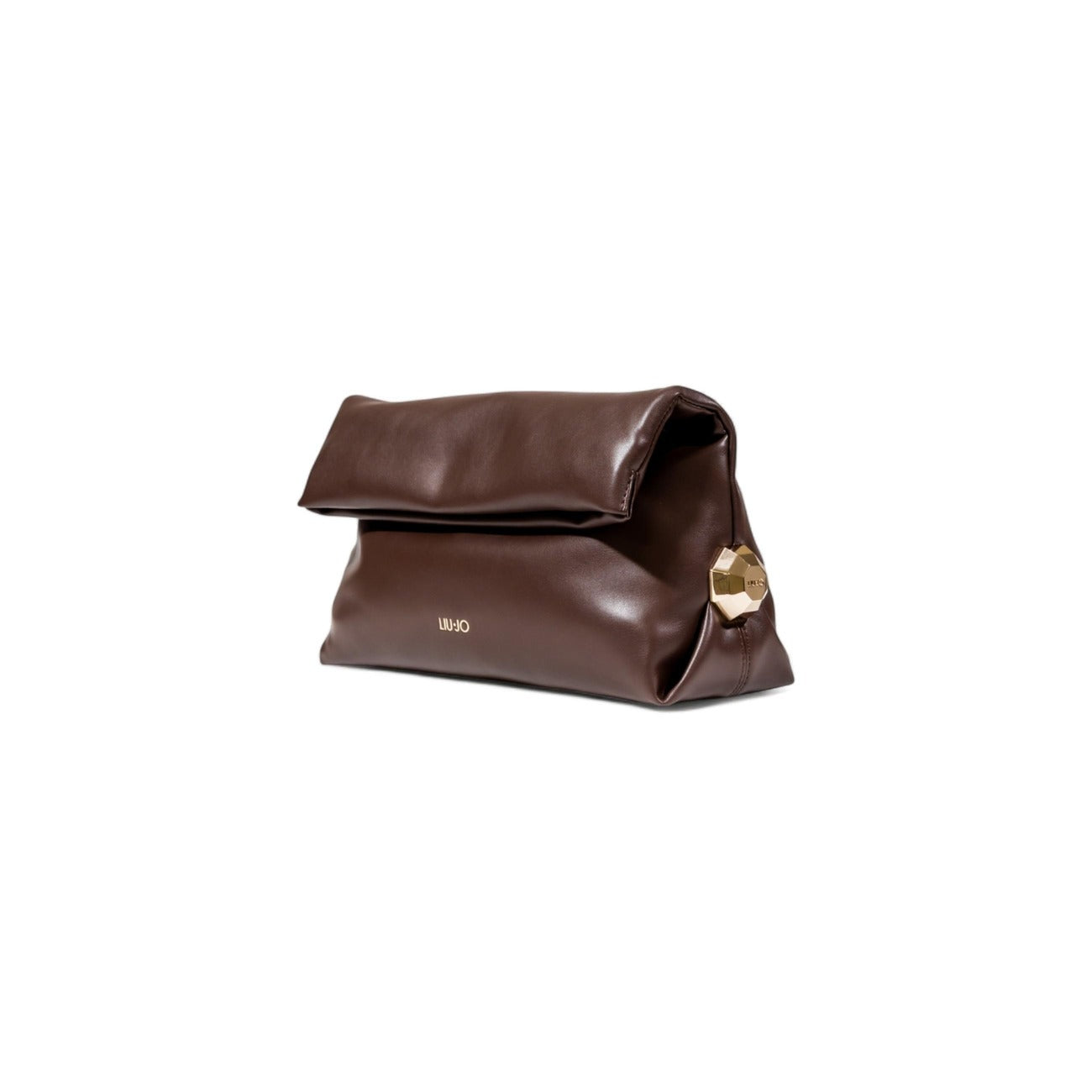 Liu Jo Borsa Donna Marrone Mano Bottoni Automatici Tasche Interne Poliuretano 100% 30x18x11 cm AF5097 E0077