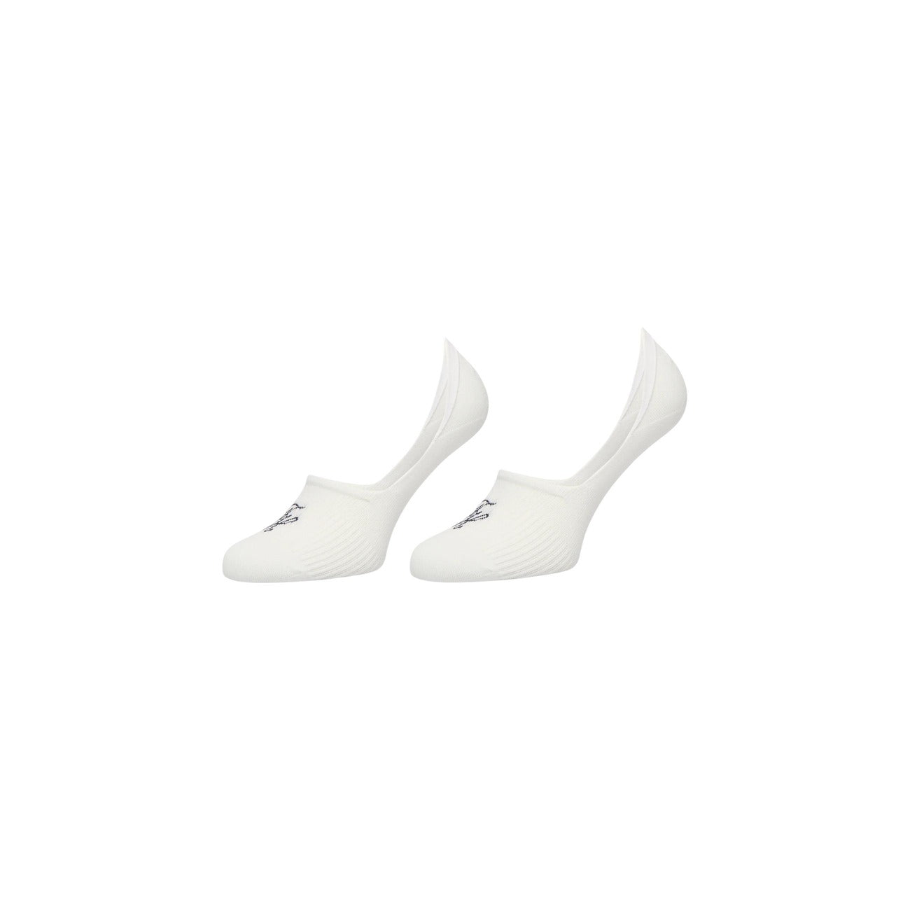 Pack 2 Paia Fantasmini Tommy Hilfiger; Bianco. 61% Cotone, 36% Poliammide, 3% Elastam. Taglio Medium Cut, logo monogramma ricamato, traspirabilità e aderenza superiore.