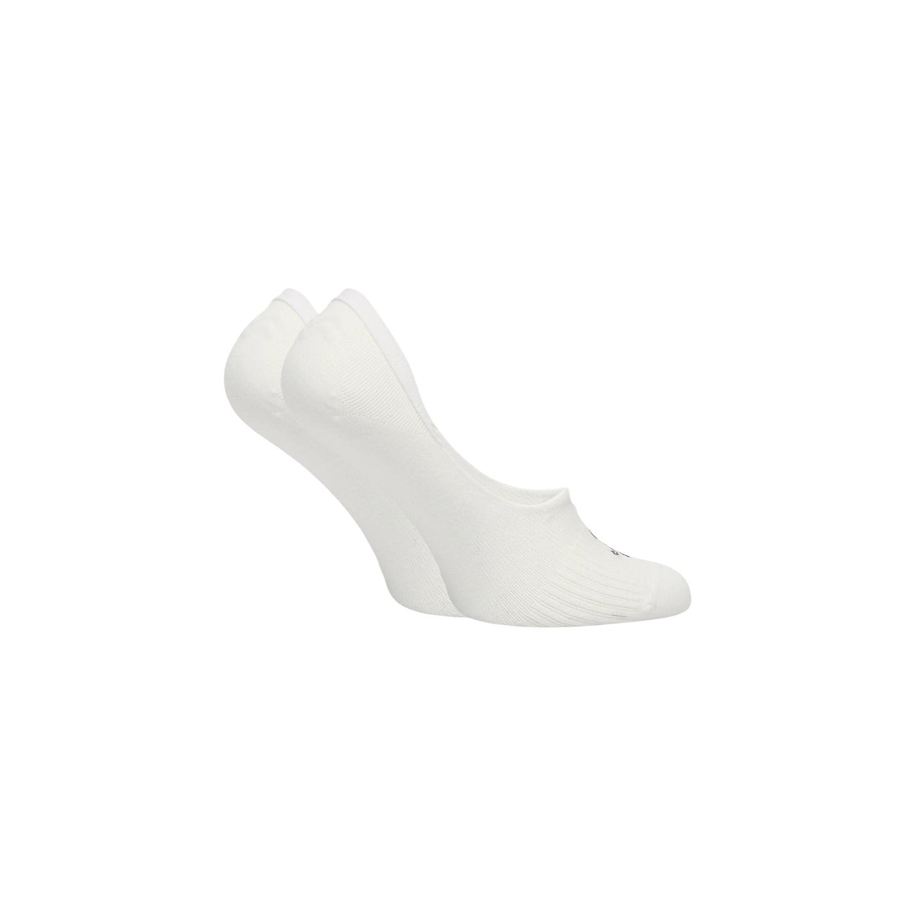 Pack 2 Paia Fantasmini Tommy Hilfiger; Bianco. 61% Cotone, 36% Poliammide, 3% Elastam. Taglio Medium Cut, logo monogramma ricamato, traspirabilità e aderenza superiore. Posteriore 