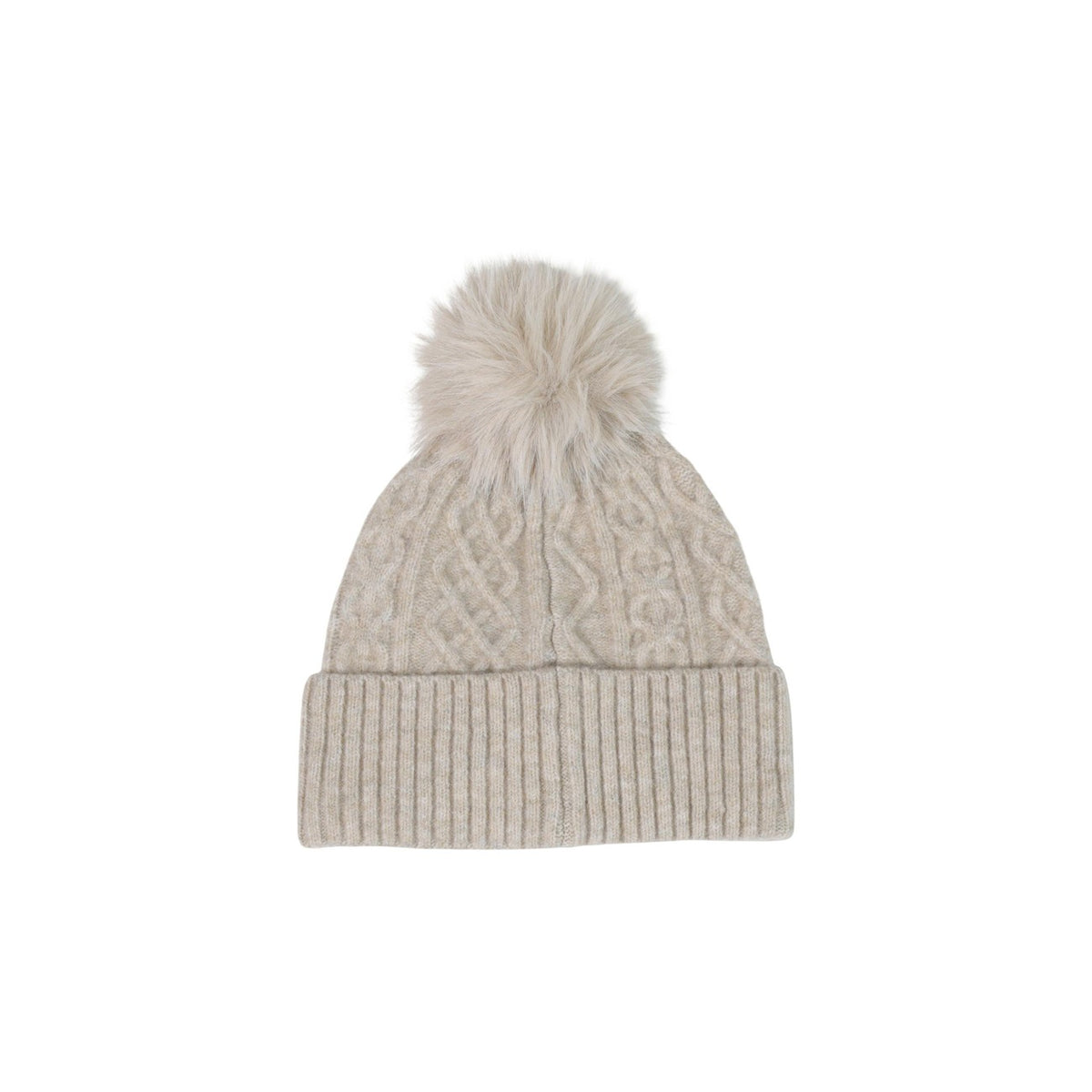 Pieces Berretto con Pompom Donna PCAVIA POMPOM HOOD BC