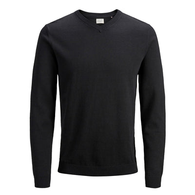 Jack & Jones Maglia Uomo Grigio Scollo a V Manica Lunga Cotone 100% Autunno Inverno 12137194