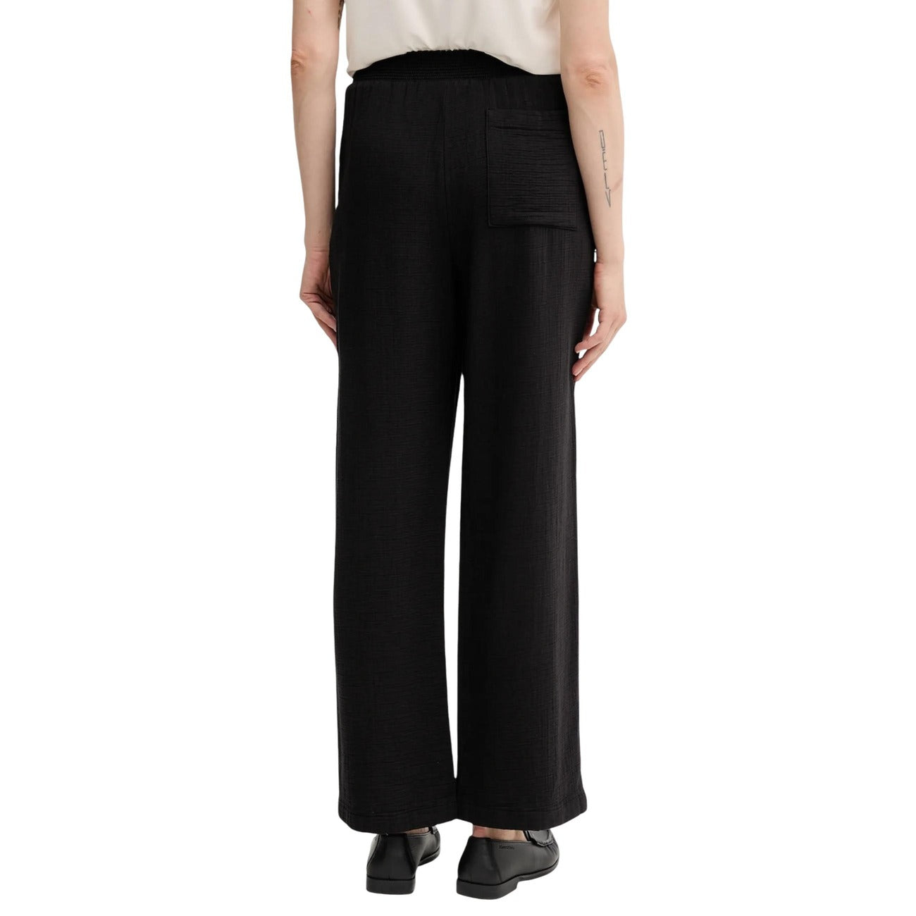 Calvin Klein Jeans Pantaloni Donna Nero Cotone 80% Viscosa 20% Autunno Inverno LV047C636G