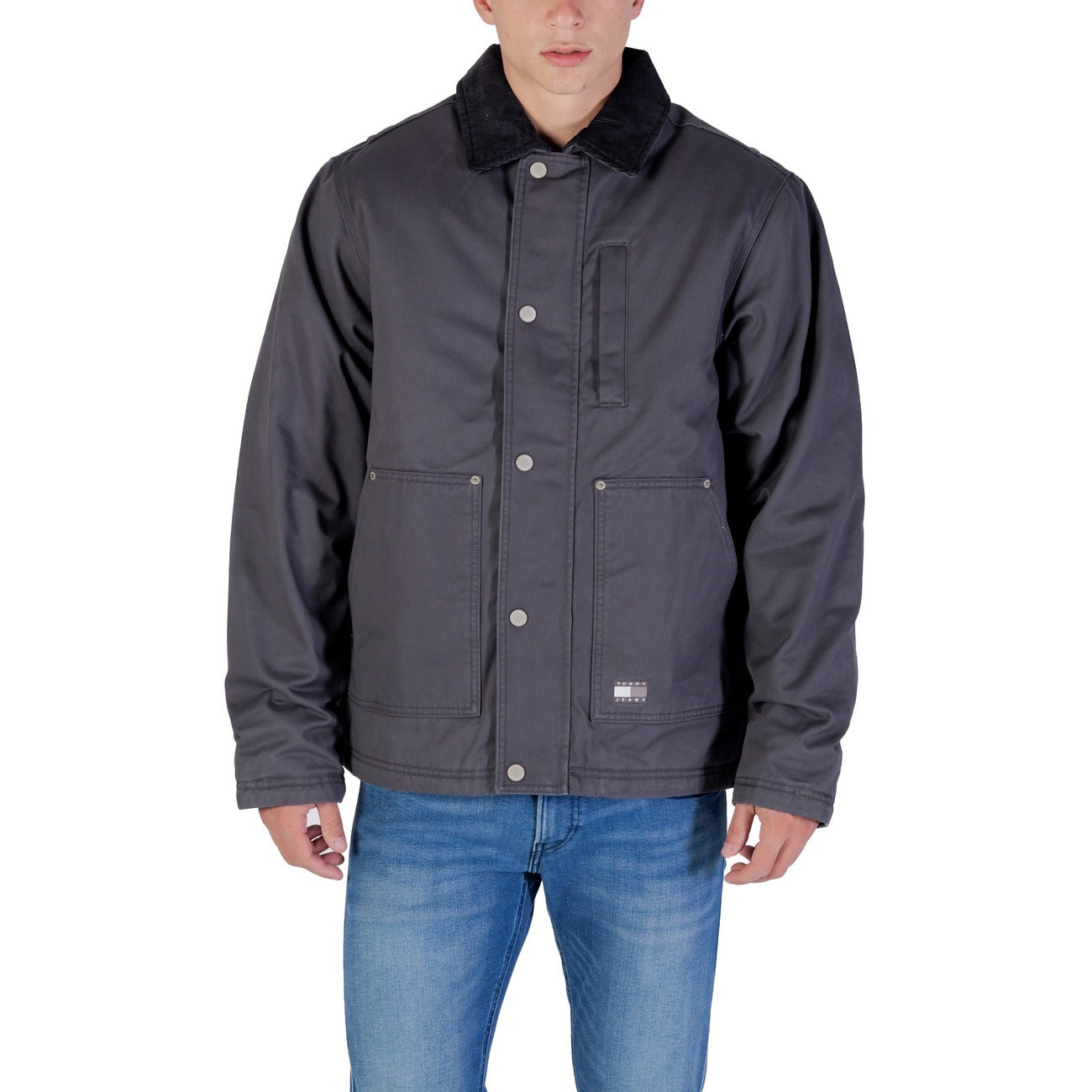 Tommy Hilfiger Jeans Men's Black Button-Up Jacket DM0DM22047