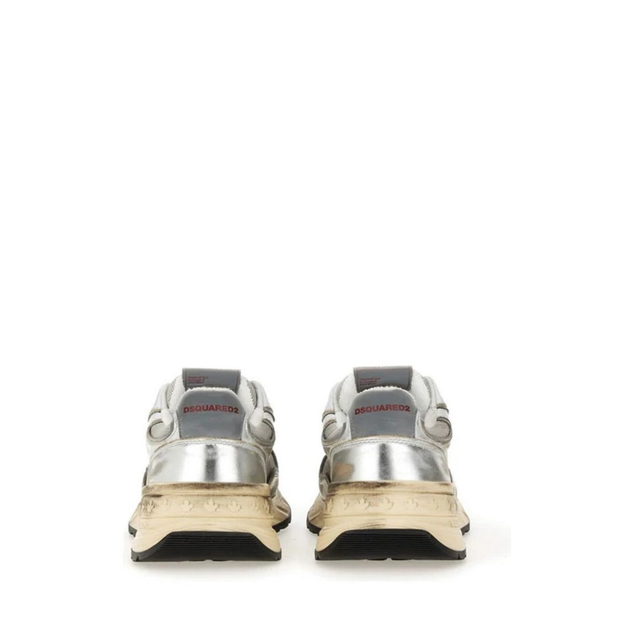 Dsquared2 Sneakers Uomo Grigie con Lacci - Sneakers Pelle Poliestere Poliuretano