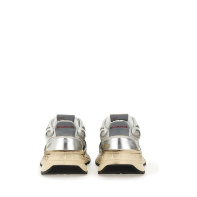 Dsquared2 Sneakers Uomo Grigie con Lacci - Sneakers Pelle Poliestere Poliuretano