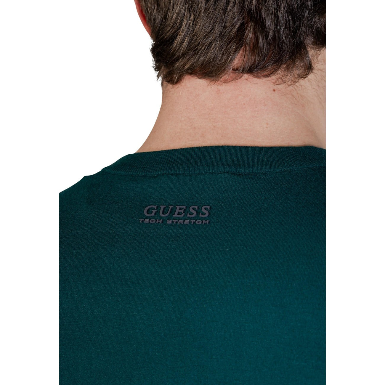 Guess Maglia Uomo Verde con Maniche Lunghe Scollo Tondo in Viscosa 80% Poliestere 20% Primavera/Estate M6RR16 Z4442