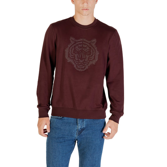 Antony Morato Felpa Uomo Bordeaux con Stampa Maniche Lunghe Scollo Tondo in Cotone 70% Elastomultiestere 16% Poliestere 14% Autunno/Inverno MMFL01088-FA150222