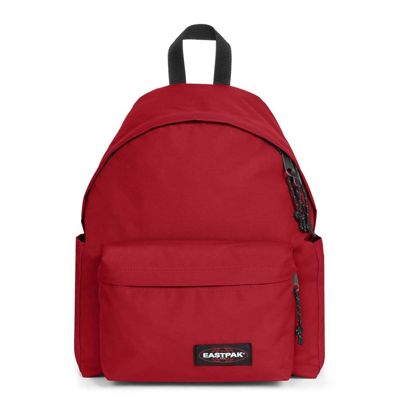 Zaino Eastpak Padded Pak'r Tech rosso; 40x30x18 cm. 100% nylon idrorepellente, scomparto imbottito laptop 14" e tasca posteriore antifurto. Doppie tasche laterali e spallacci imbottiti regolabili.