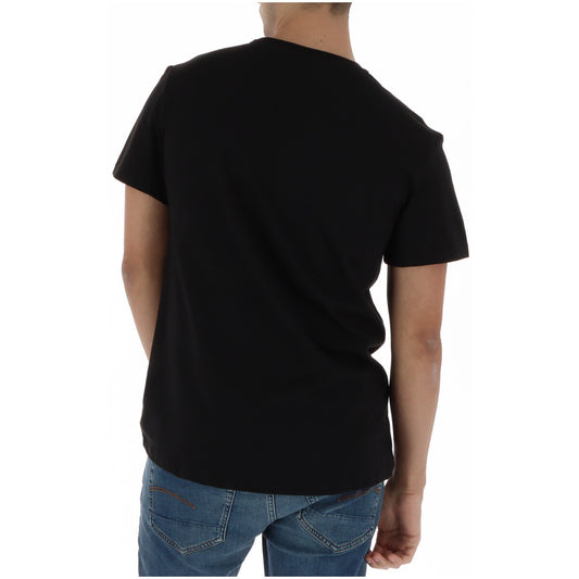 G-STAR Base Tee; 100% cotone jersey, monocromo, dettaglio ricamo. T-shirt nera di alta qualità, traspirante e resistente ai lavaggi. Vista posteriore 