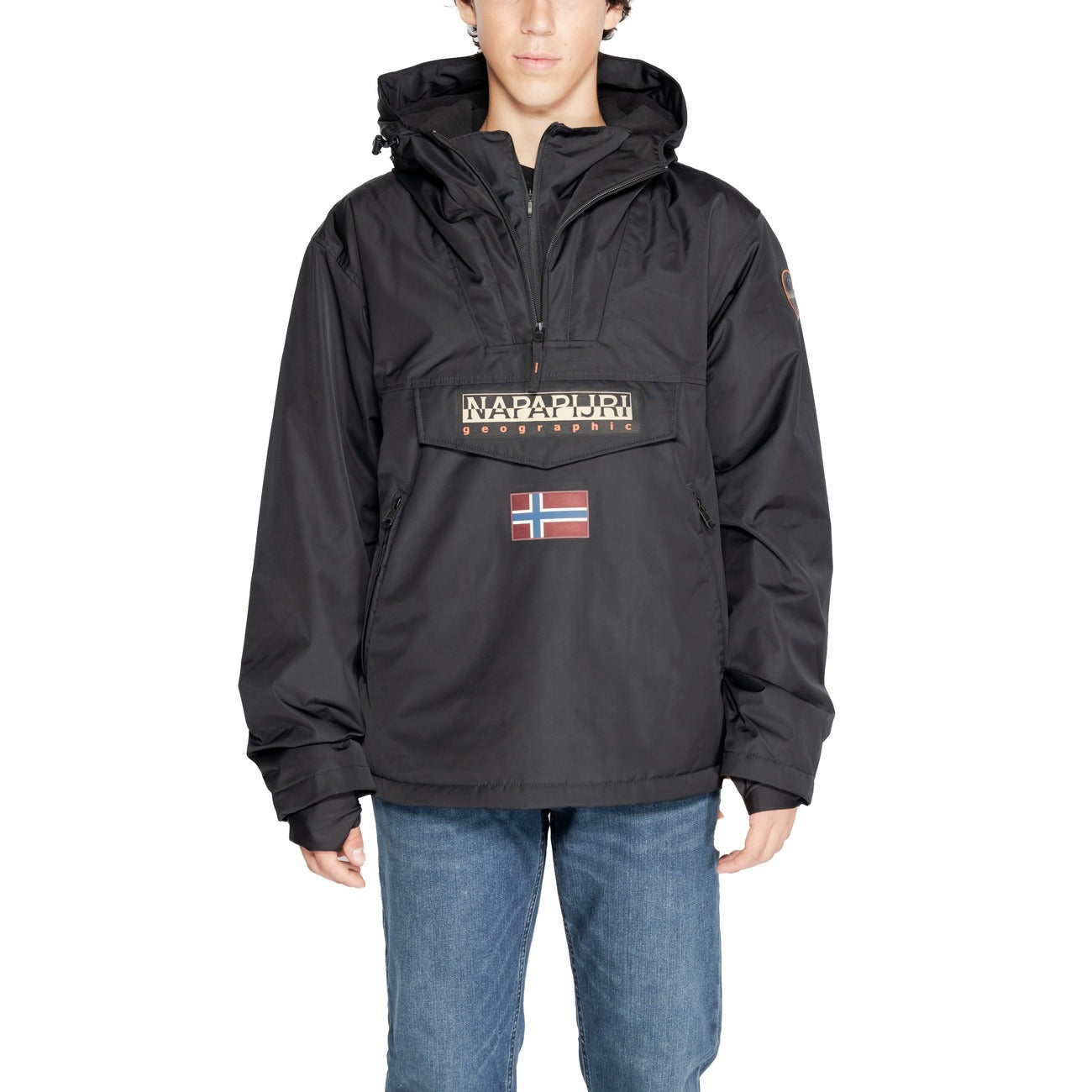 Napapijri Giacca Anorak Rainforest Uomo Nera NP0A4IB9