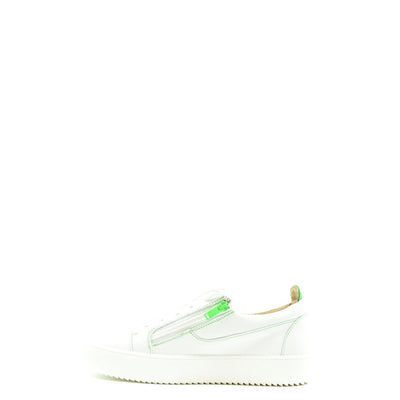 Giuseppe Zanotti Sneakers Uomo Bianche V_25114 - Scarpe Pelle 100% Zip