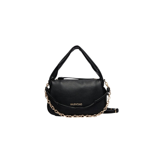 Borsa Valentino Bags Saphira Re VBSA6E08 nero. Borsetta da donna compatta (30x18,5x10 cm) in ecopelle con catena decorativa, manico a spalla, chiusura a cerniera e scomparti multipli.