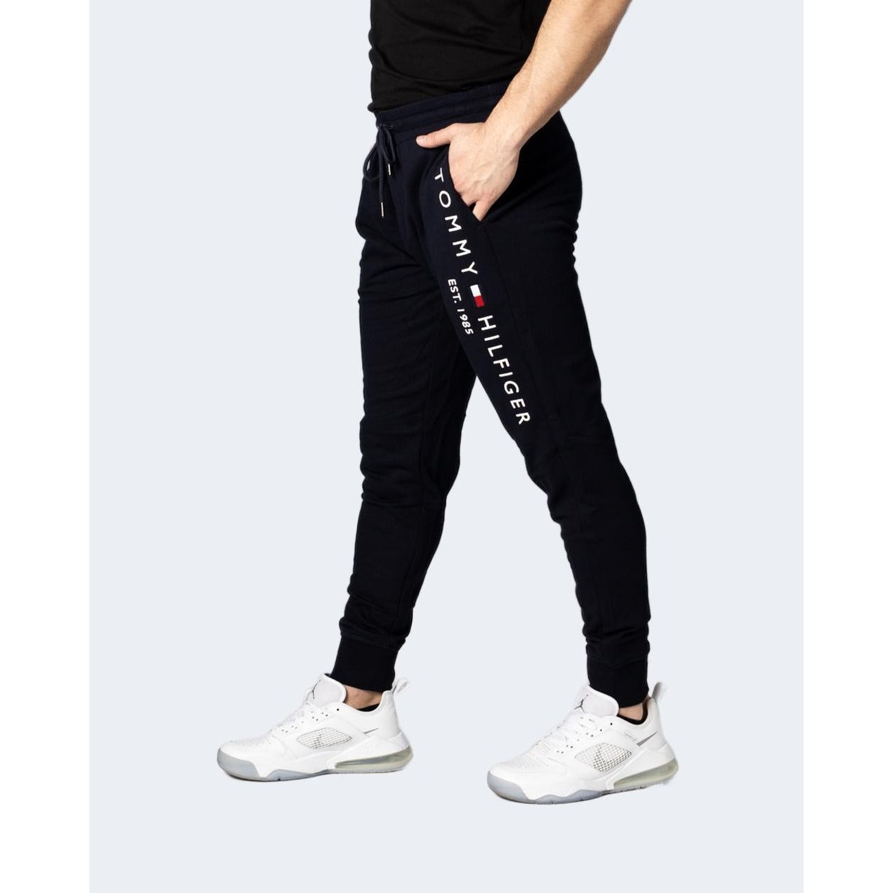 Tommy Hilfiger Jeans Pantaloni Sportivi Uomo Blu - Pantalone Cotone Tasche