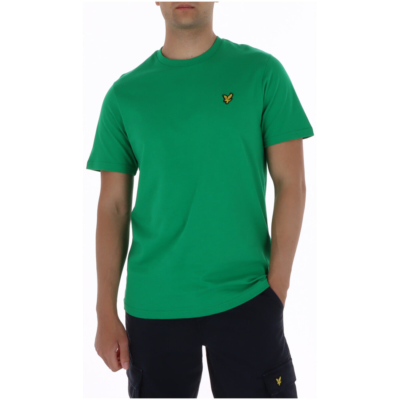 Lyle & Scott T-Shirt Uomo Marrone Manica Corta Scollo Tondo 100% Cotone Autunno/Inverno TS400VOG