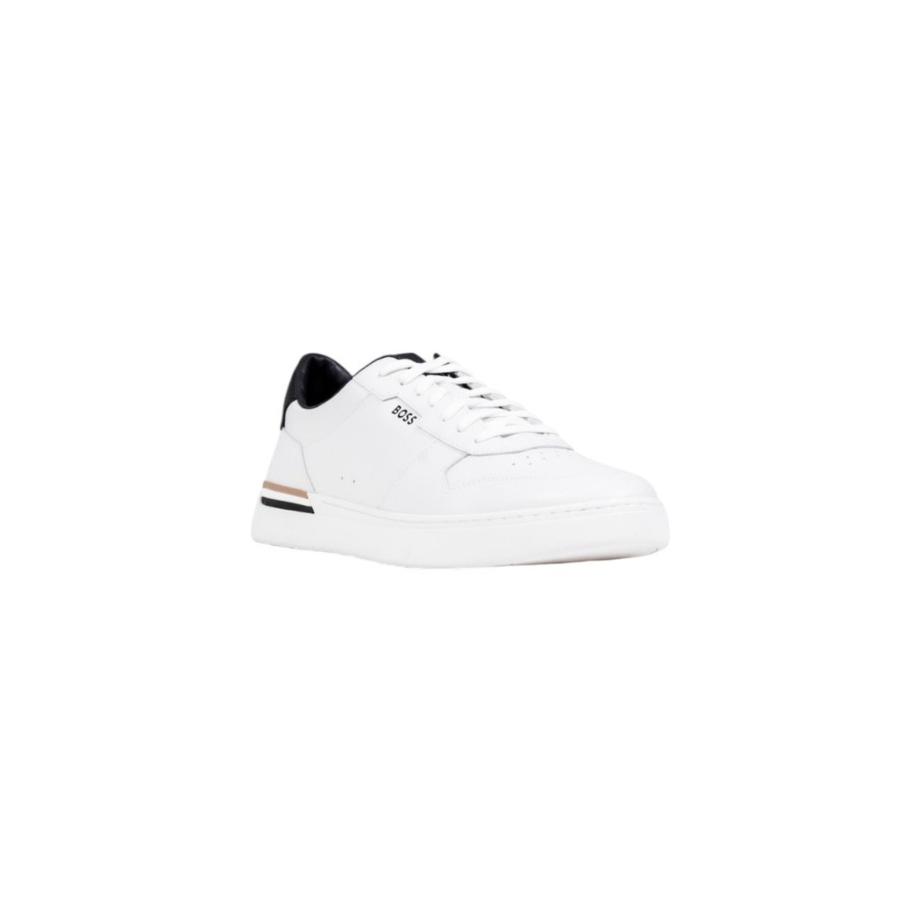 Boss Sneakers Uomo Bianche con Lacci - Sneakers Pelle