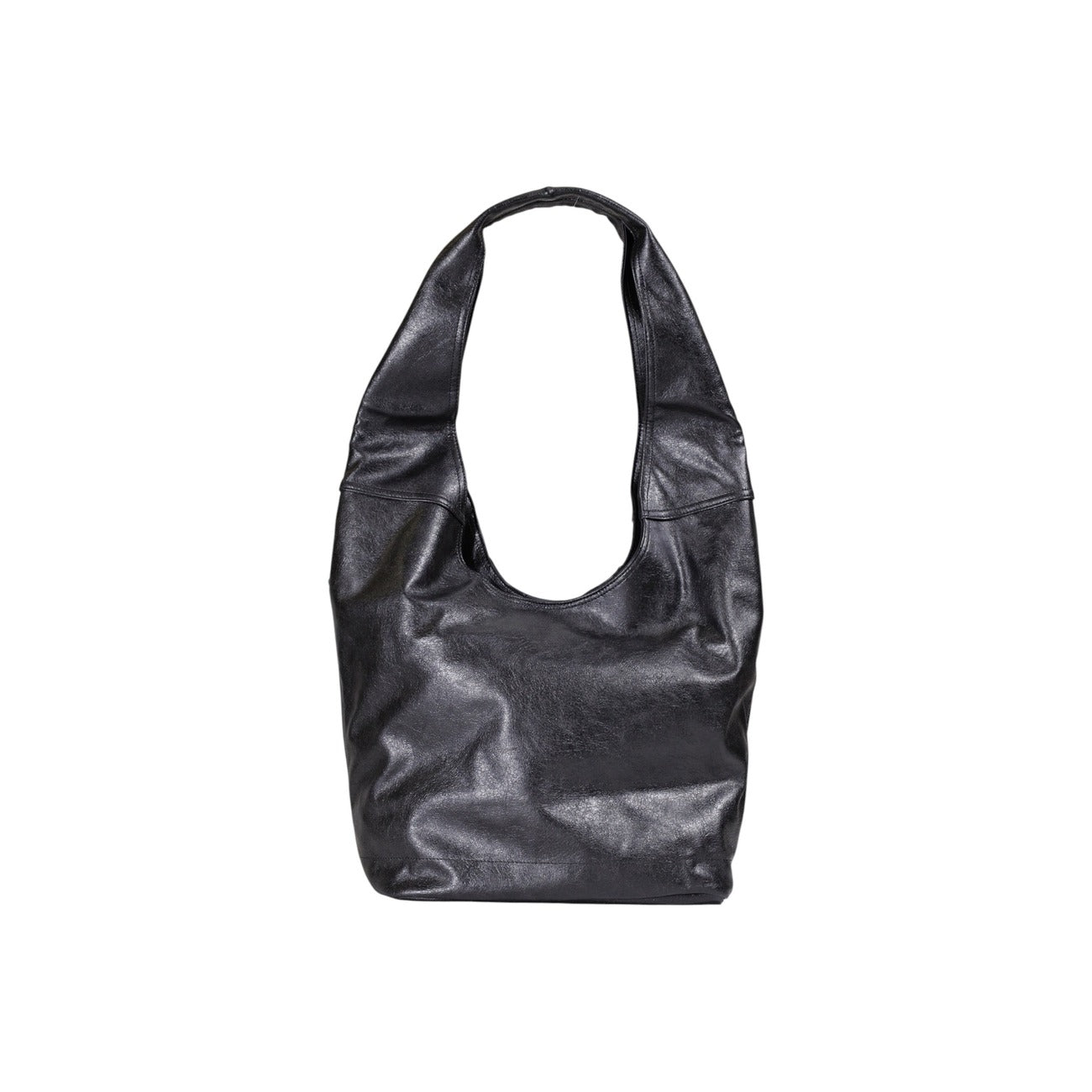 Replay Borsa Donna Nera a Mano con Cerniera Tasche Interne - Borsa Poliestere 30x33x17cm